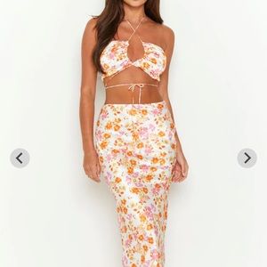 Floral Maxi Skirt Set